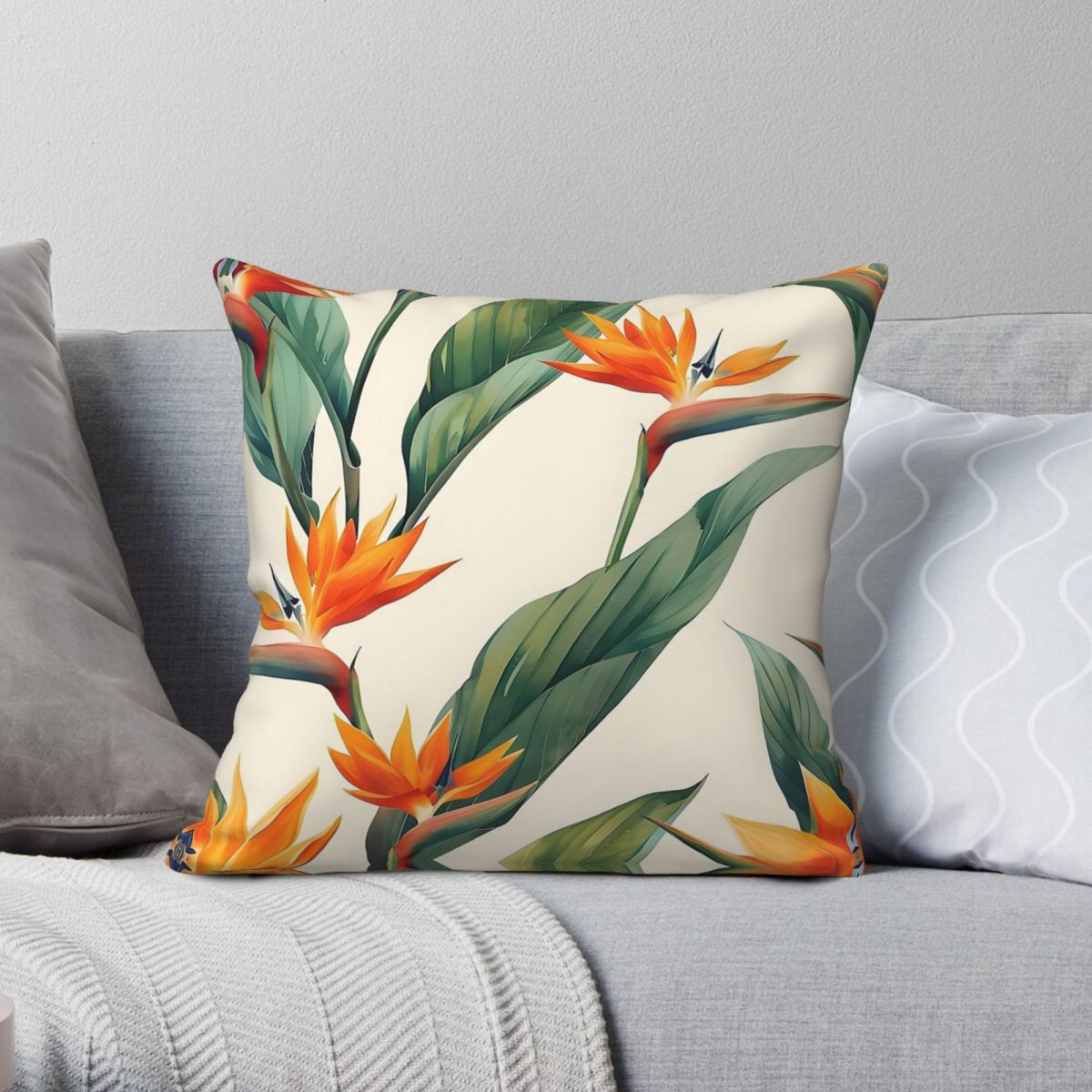 Bird Paradise Strelitzia - Квадратная наволочка Bird Of Paradise Strelitzia,