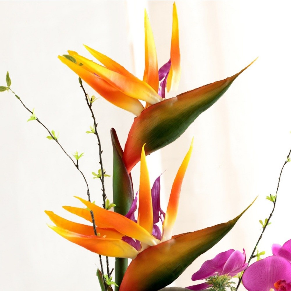 Искусственные цветы стрелиции  – обзор и цена Bird Paradise Strelitzia