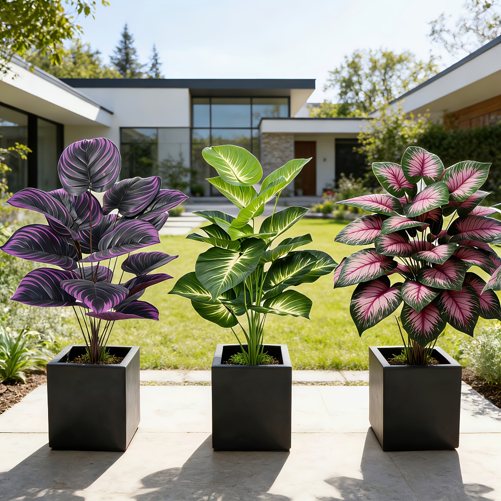 Набор из 3-х искусственных рас – обзор и цена Ficus Lyrata Tree