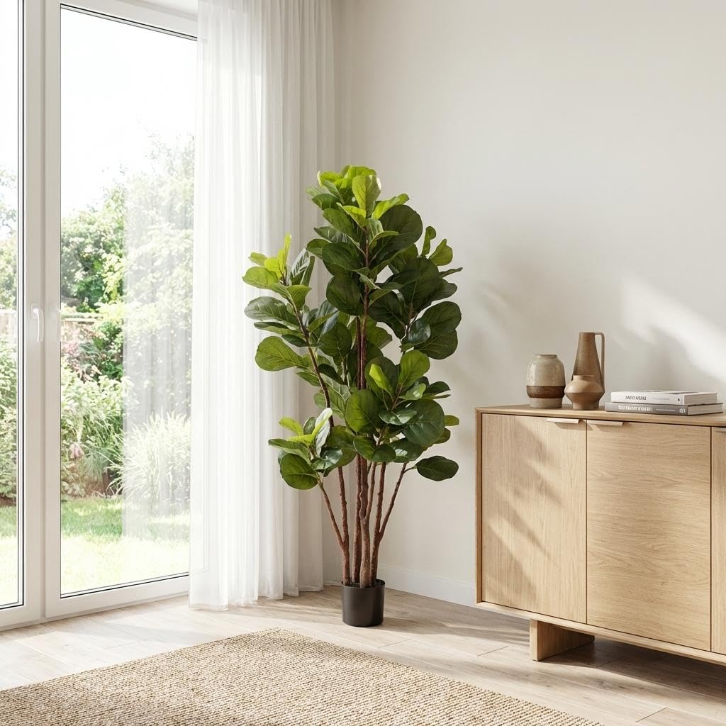 Искусственное дерево фикус лир – обзор и цена Ficus Lyrata Tree
